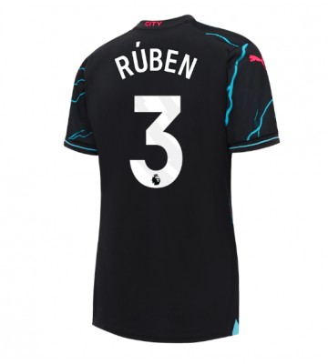 Manchester City Ruben Dias #3 Tredje trøje Dame 2023-24 Kort ærmer